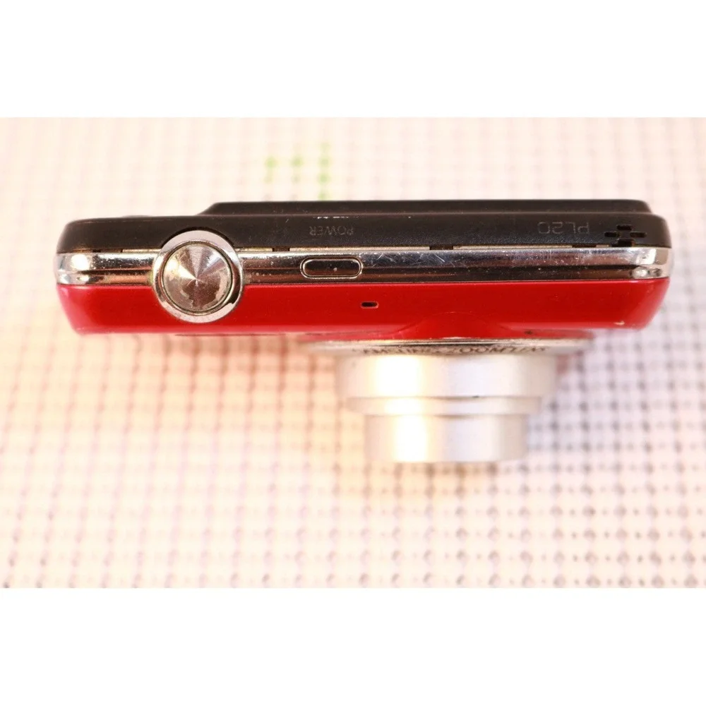 Samsung PL20 Digital Camera Red 5x Zoom Untested For Parts Repair As Is